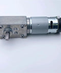 High Torque MAX 95W Turbine Worm Gear DC Motor For Durable Power 12V Or 24V stable design, metal casing, ideal for robotics.