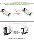 Plug In Play Mode Shifter Actuator Replacement comparison for GUD24 models, highlighting size and connector differences.