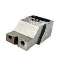 Two Pack Heavy Duty Unidirectional Machining Vice Rock Solid Alloy Steel CNC Milling Chuck M12 Mount Base showing jaw side view.