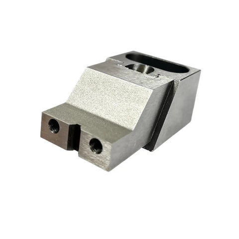 Two Pack Heavy Duty Unidirectional Machining Vice Rock Solid Alloy Steel CNC Milling Chuck M12 Mount Base showing jaw side view.