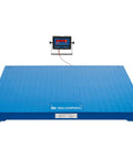 Rock Solid Ntep Certified Pallet Scale With Bright Led Indicator Forty Inch Platform with blue steel deck and digital display.