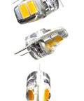 G4 Base 6V DC 1W Microscope LED Lamp 2 Pack White 6000K High CRI For Real Colors, shown in close-up view from various angles.