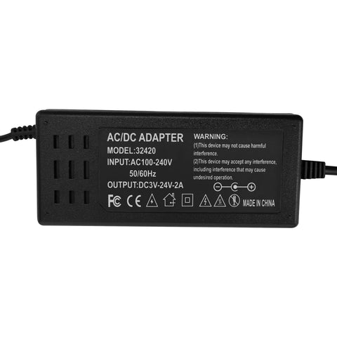 AC/DC adapter for DC 24V Linear Actuator With 1.2 To 5.9 Inch Stroke Telescopic Gear Adjustable Motor Speed Controller 120 RPM DIY