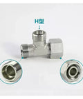 Heavy Duty Hydraulic Lock Fitting M12-52 Straight Metric Connector Used For Industrial Setup Ensures High Pressure Sealing Without Leaking Provides Stability And Peace Of Mind For Mechanics Who Need Rock Solid Parts That Hold Up During Heavy Lifting. steel tee fitting with threaded ends