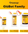 BabeBot 4-Ounce Wide Mouth Glue Bottle With Replaceable Tips, No Drip Design, Wide Mouth For Easy Filling, Stable Wide Bottom