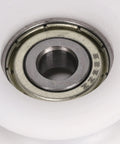 4 Pack U Shape Groove Bearing Pulleys 30x10x6mm Nylon Wheel For Track Sliding Doors And Windows Transmission Parts Durable Double Groove Bearing For Quiet Smooth And Parallel Movement, close-up