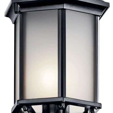Coastal White Outdoor Wall Light With Clear Beveled Glass 17 Inch Tall 1 Light Exterior Porch Lantern Traditional Lantern
