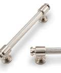 10 Pack 5 Inch 128mm Knurled Brushed Satin Nickel Kitchen Cabinet Handles Drawer Pulls For Cabinets Cupboards And Dressers