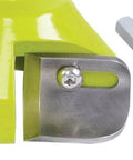 Close-up of Killer One Inch Tenon Cutter With Beefy Twin Blades showing solid die cast aluminum and green coating.