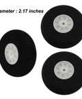 Heavy Duty Aluminum RC Plane Landing Gear Kit For Cessna 182 Replacement Foam Wheel Set, 2.17-inch diameter wheels