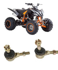 M10 Pair Ball Joint And Tie Rod End Replacement Kit For Atv Utv Off Road Suspension with quad ATV for steering hardware upgrade.