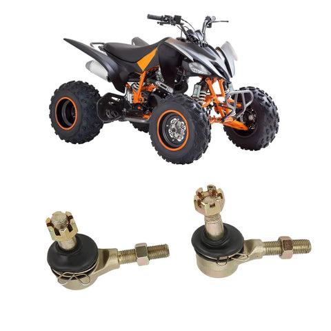 M10 Pair Ball Joint And Tie Rod End Replacement Kit For Atv Utv Off Road Suspension with quad ATV for steering hardware upgrade.