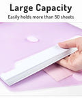 10 Pack Heavyweight Binder Pockets With Tight Closures Side Loading For 3 Ring Binders Built To Last Pro Grade Plastic Folders