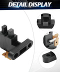 Honda Universal Generator Carbon Brush Assembly Replacement Five Pack with spacers, close-up of brush detail and hole spacing.