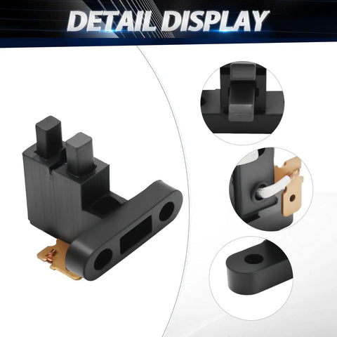 Honda Universal Generator Carbon Brush Assembly Replacement Five Pack with spacers, close-up of brush detail and hole spacing.