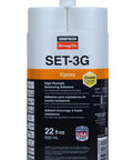 Heavy Duty Epoxy Anchor Glue For Concrete Threaded Rods Rebar And Dowels Fast Curing Mix Tip Delivers Bulletproof Bond Every Pour 22 Oz Twin Cartridge displayed in packaging.