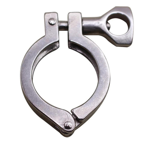 DERNORD stainless steel 304 single-pin tri-clamp with wing nut for ferrule, 1.5-in TC