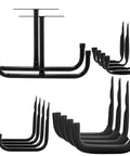 Heavy Duty Garage Ceiling Hooks Set With 12 Hooks For Ladders, Bikes, And Tools For Pros And DIYers Overhead Rack components