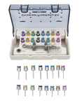 Colorful All In One Universal Implant Torque Wrench Kit With Ratchet, Pro Grade 10 To 70 Ncm Includes 16 Screwdrivers