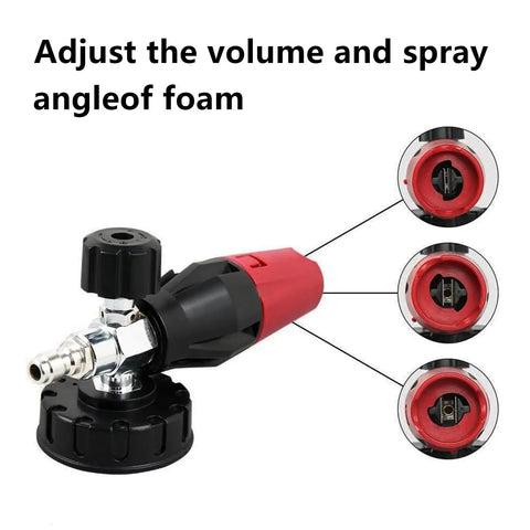 Foam Cannon Kit With Short Pressure Washer Gun For Cars 1 L Snow Foam Lance With 1 Quarter Inch Quick Connector, adjustment knobs