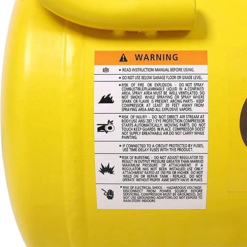 Wkiss 1.5Hp Ultra Quiet Oil-Free Air Compressor With Portable 8 Gallon Aluminum Tank. Delivers 115 Psi And 4.0Cfm For Pneumatic Tools, Spray Painting. Compact 21 Inch Design Ideal For Garage Work And Diy Projects In Yellow Finish For Smooth Operation And