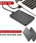 2.5 Inch Usb 3.0 Sata Hard Drive Enclosure Straight Plug Design for Smooth Laptop HDD and SSD Rotations beside laptop