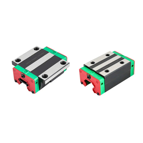 4 Piece Bearing Steel Carriage Slider Set For HGH Series Linear Guides And HGR Rails, Smooth Low Backlash Motion Components For CNC Machines, 3D Printing, And Rail Motion Systems, HGW20CC Compatible, pair shown