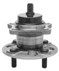 Rear Wheel Bearing And Hub Assembly For Toyota Prius C 2012 To 2019 Yaris 2006 To 2014 Scion iQ 2013 With ABS Four Stud Hub Direct Fit Replacement Premium Quality OEM Grade ABS Sensor Compatible Bolt On Replacement