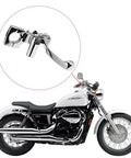 1-Inch Chrome Brake Master Cylinder And Clutch Set For Honda Shadow VTX1800 Kawasaki Vulcan Yamaha Road Star Suzuki, shown on bike