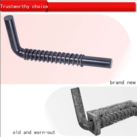 Trailer Gate Latch Spring Repair Kit 2 Pack Heavy Duty Beefed Up Spring Loaded Latch comparison of new and old parts