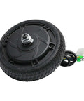 24V 250W Gearless Brushless Hub Motor With 6.5 Inch Solid Tire Wheel for scooter, ebike, toy car, and mini car replacement.