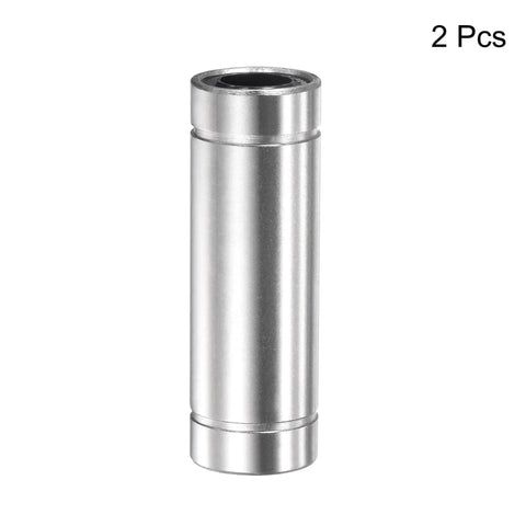 LM8LUU Linear Ball Bearings 8mm Bore 15mm OD 45mm Length Nickel Plated Double Seal For CNC Routers And 3D Printers Built Tough For Ridiculously Smooth Runs And Slick Performance 2 Pack - premium chrome steel construction.