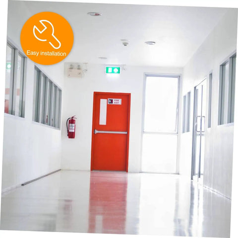 Wall Fire Extinguisher Rack Mount Holder Iron Bracket Easy To Install No Fuss Setup in hallway for quick access and safety