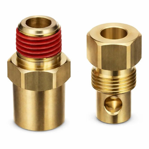 Brass Manifold And Block Drain Plug Kit For Marine Engines Universal Fit With Mercruiser OMC Volvo Penta And Many Other Brands