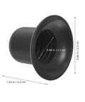Slick Replacement Patio Umbrella Screw Caps Kit Two Pack Black Weather Resistant Plastic Top Ends For Easy Backyard Repair And Beach Vibes Secure Fit Universal Style For Outdoor Fishing Gadgets black plastic cap, 5.2 cm wide