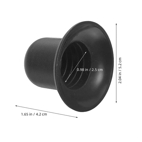 Slick Replacement Patio Umbrella Screw Caps Kit Two Pack Black Weather Resistant Plastic Top Ends For Easy Backyard Repair And Beach Vibes Secure Fit Universal Style For Outdoor Fishing Gadgets black plastic cap, 5.2 cm wide