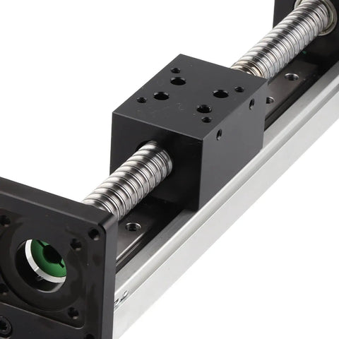 Linear Motion Stage With 150mm Ball Screw Slide And Precision Sliding Table For NEMA 23 Motors, CNC X Y Z Axis Positioning Platform For Milling Machines, Aluminum Body, Smooth Operation, Rock Solid Precision, close-up