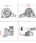 Heavy Duty Adjustable Aluminum Idler Pulley Kit For K-Series Honda Civic And Integra K24 Swap With Belt That Fits Direct Bolt On No Mods Needed Perfect Fit And Reliable Performance For Your JDM Ride, 74mm pulley dimensions