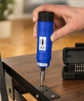 Using 21 Piece Adjustable Torque Screwdriver Set With 1 Quarter Inch Drive Long Reach Shank Inch Pounds Precision Meter