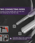Two connecting rods for SDS Plus and SDS Max, featuring non-slip design for Pro Grade 22 Pieces Concrete Hole Saw Kit.