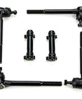Beefed Up Front Suspension Kit With Polyurethane Greasable Tie Rods Bushings Ball Joints And Idler Arm For Chevy Monte Carlo 1971 1972 6.6L 7.4L Complete Front End Upgrade, showing components on white background