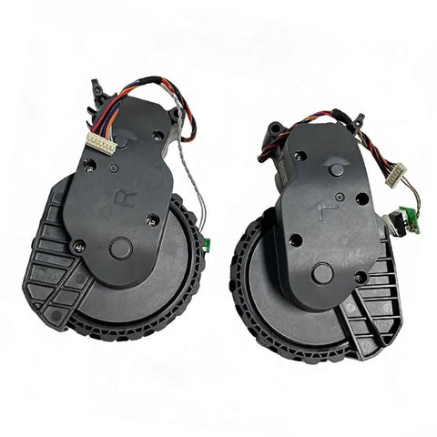 Left And Right Replacement Wheel Set For Master S Robot Vacuum, black side caster roller assembly, front view