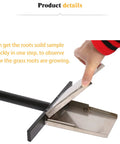 Stainless Steel Soil Sampler Probe For Gardens, Lawns, Farms, And Golf Courses with T shaped handle being demonstrated