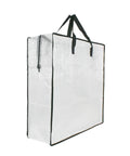 Side view of Grab-And-Go Storage Bags With Zipper And Handles For Closet Organization, Moving And Packing, Underbed Storage Organizer.