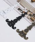 Decorative Zinc Alloy Tee Hinge White Finish T Strap Hinges For Doors And Wooden Boxes 4.45 Inch Long Showing Three Colors