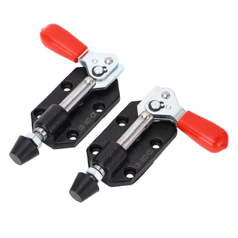 2 Pack Push Pull Toggle Clamp Set for Woodworking and DIY Positioning Jigs Left Right 20mm Stroke Stable Clamping Force