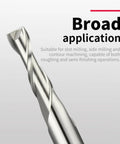 Close-up of 4mm 2 Flute HSS Straight Shank End Mill Cutter for slot and keyway milling, suitable for metal and wood projects.