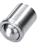 Top Tier 6 By 7 Mm Ball Plunger Spring Latch Pin For Garage And Cabinet Builds 15 N Force stainless steel ball plunger detail.