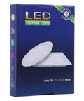 LED panel lights packaging with 2-year warranty and 30,000-hour lifespan label