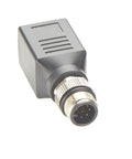 Beefy M12 A Coding 8 Pin To RJ45 Cat6 Shielded Industrial Ethernet Adapter IP67 Bulkhead For GigE Vision Cameras And Industrial Gear
